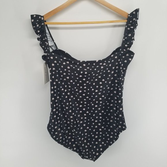 Sea Fancy Swim Sea Fancy One Piece Black And Beige Swimsuit Bathing